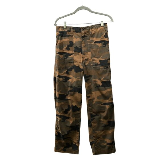Madewell Pants - Madewell Griff Fatigue Pants Womens 27 Camo High Rise Relaxed Lightweight